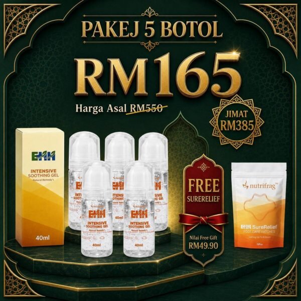 Gel Earthherbs – Jimat Set ( 5 Botol Free SureRelief)